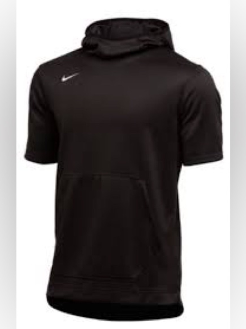 Nike Dri-Fit Spotlight Short Sleeve Basketball Hoodie Black Size small